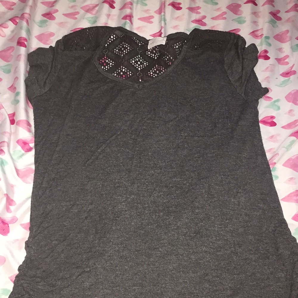Gray shirt